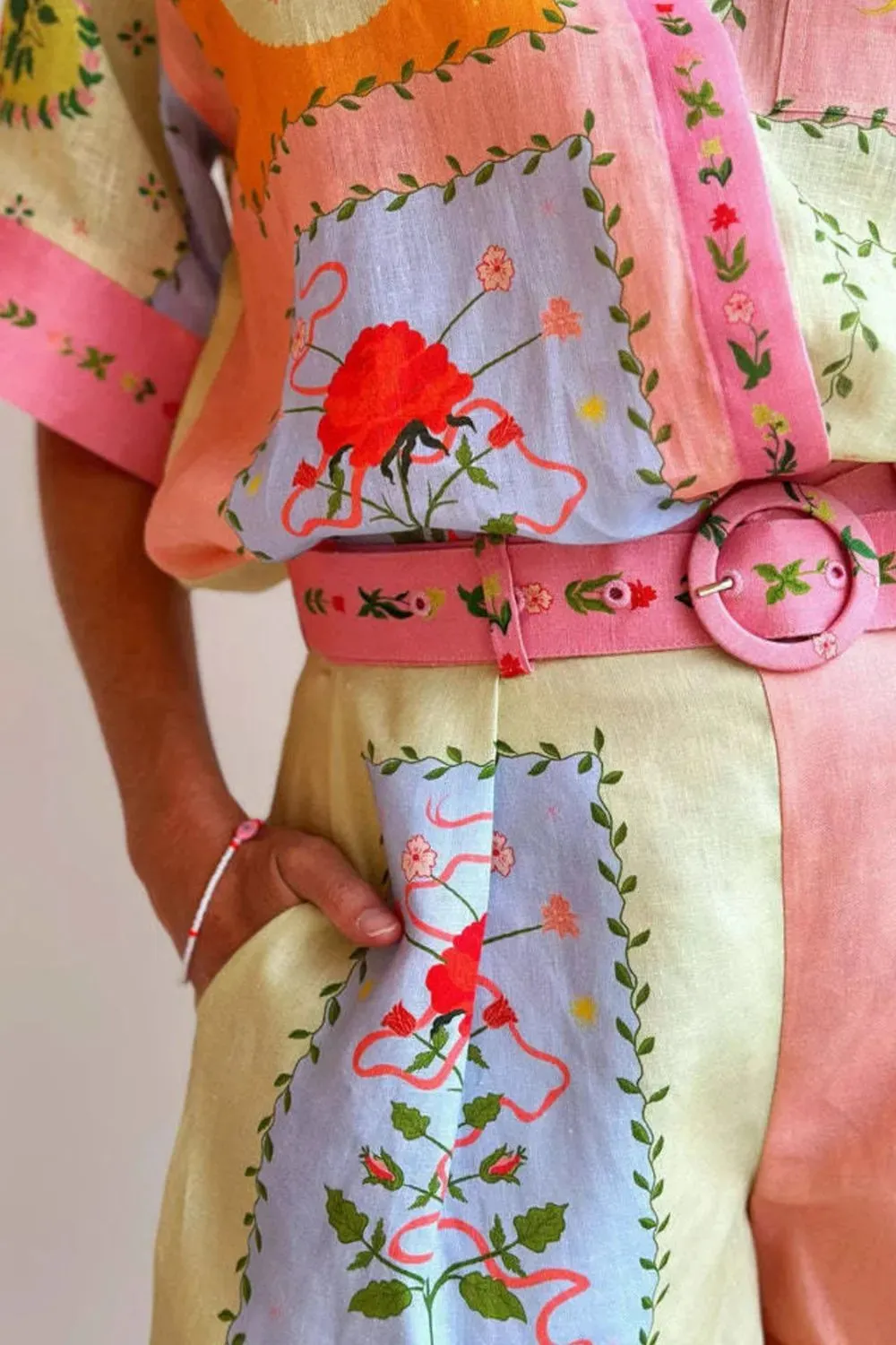 Printed Short Sleeve Shirt and Shorts Set sold by Charming Charlie product image thumbnail 5