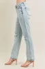 Judy Blue Full Size Mr Repair Stitch Detail Destroy Single Cuff Bf Jeans Plus Size sold by Charming Charlie