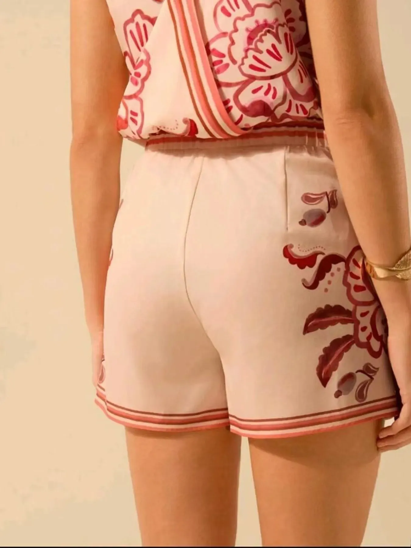 Printed Surplice Sleeveless Top and Skort Set sold by Charming Charlie product image thumbnail 4