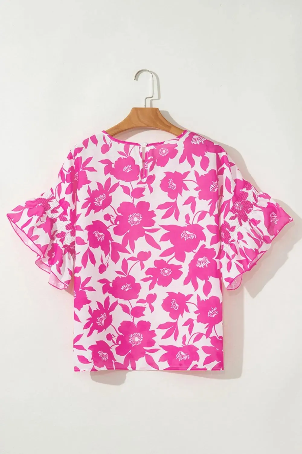 Floral Print Short Sleeve Casual Blouse sold by Charming Charlie product image thumbnail 5