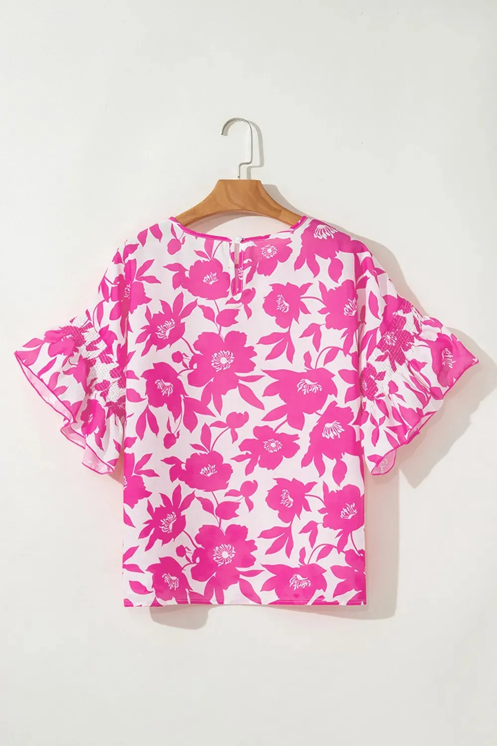 Floral Print Short Sleeve Casual Blouse sold by Charming Charlie product image thumbnail 4