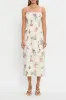 Printed Square Neck Summer Midi Dress sold by Charming Charlie