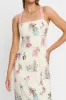 Printed Square Neck Summer Midi Dress sold by Charming Charlie