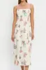 Printed Square Neck Summer Midi Dress sold by Charming Charlie