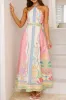 Printed Halter Neck Maxi Dress sold by Charming Charlie