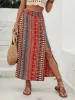 Bohemian Print Split Maxi Skirt sold by Charming Charlie