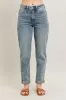 Judy Blue Full Size Hw Vintage Wash Double Roll Cuff Bf Jeans Plus Size sold by Charming Charlie