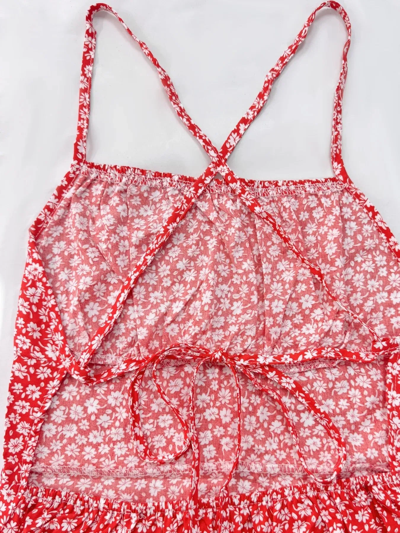 Floral Print Spaghetti Strap Summer Mini Dress sold by Charming Charlie product image thumbnail 5