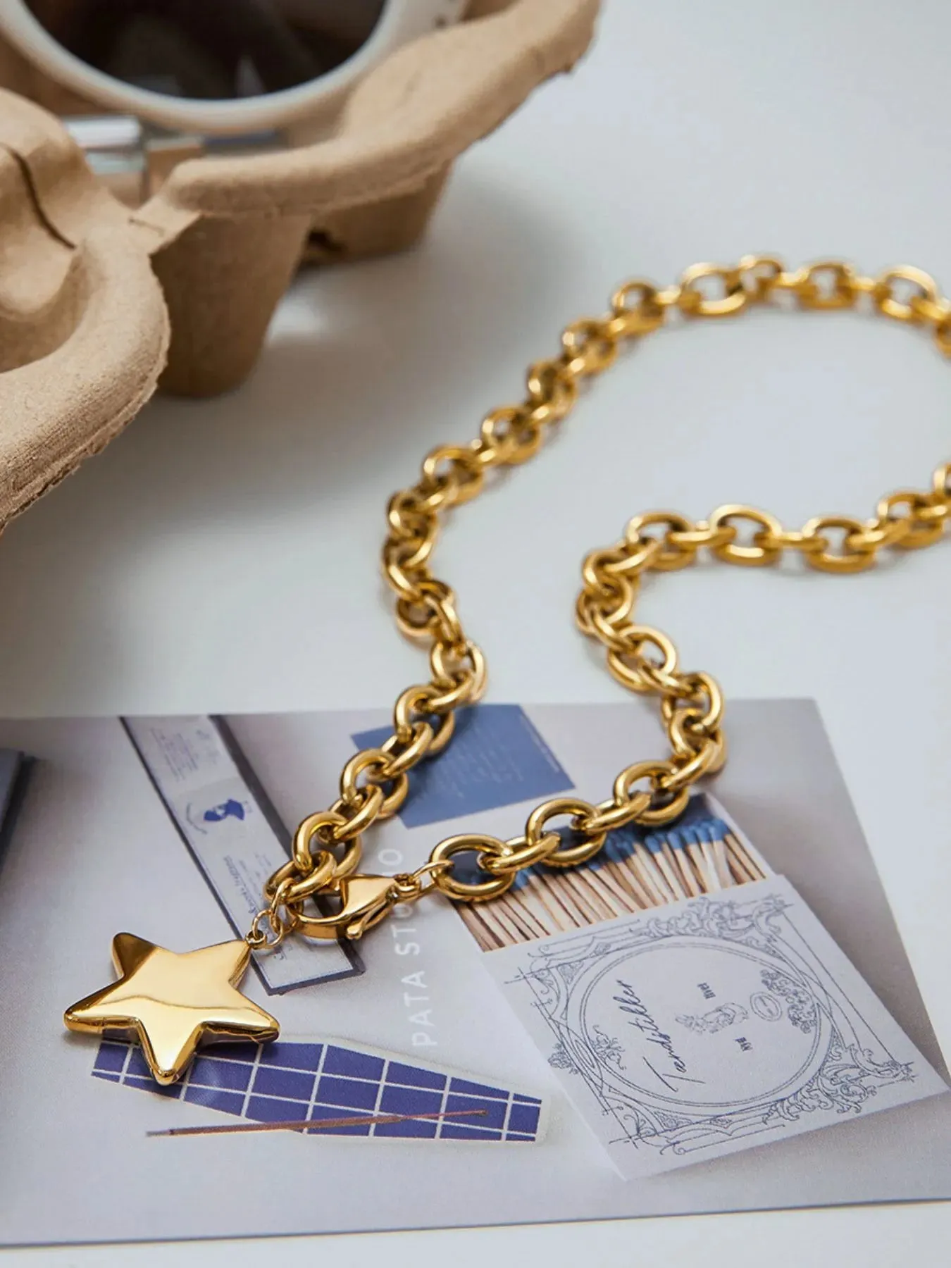 18K Gold-Plated Star Pendant Necklace sold by Charming Charlie product image thumbnail 5
