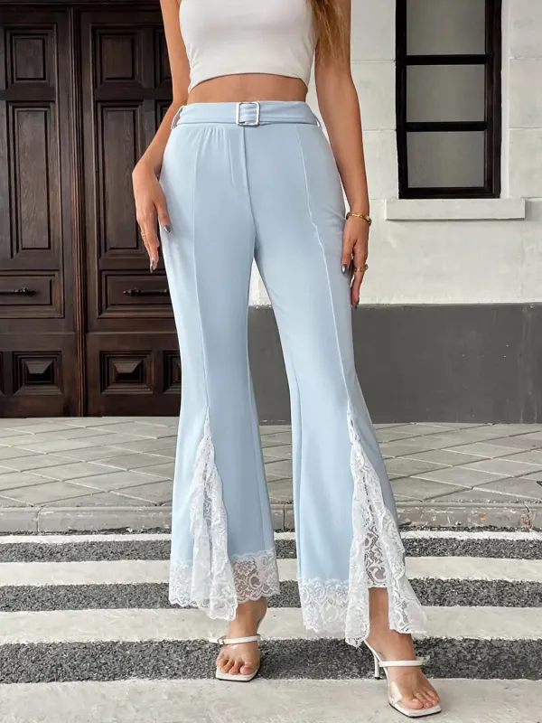 Lace Trim Flare Leg Pants sold by Charming Charlie