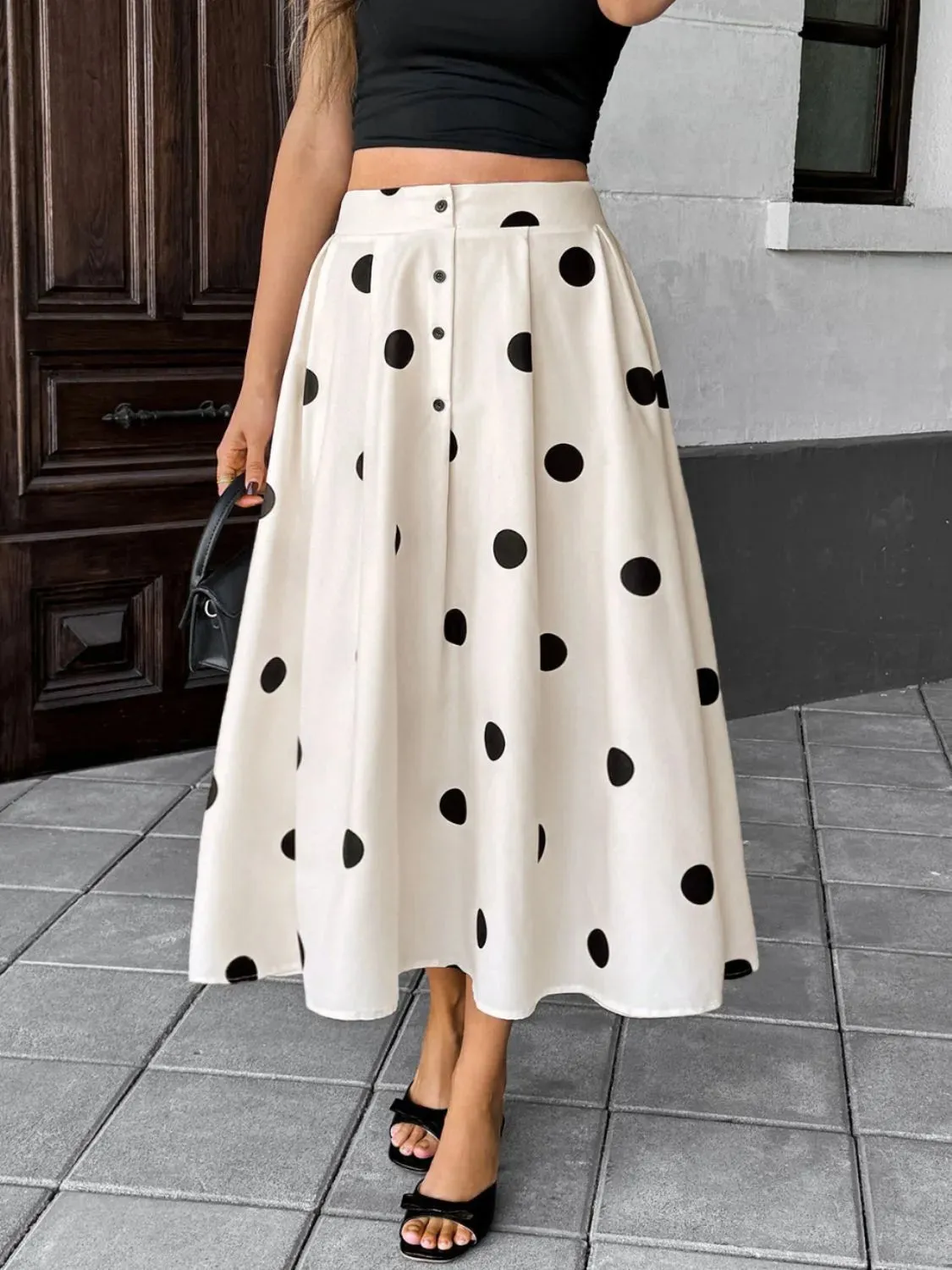 Polka Dot Skirt sold by Charming Charlie