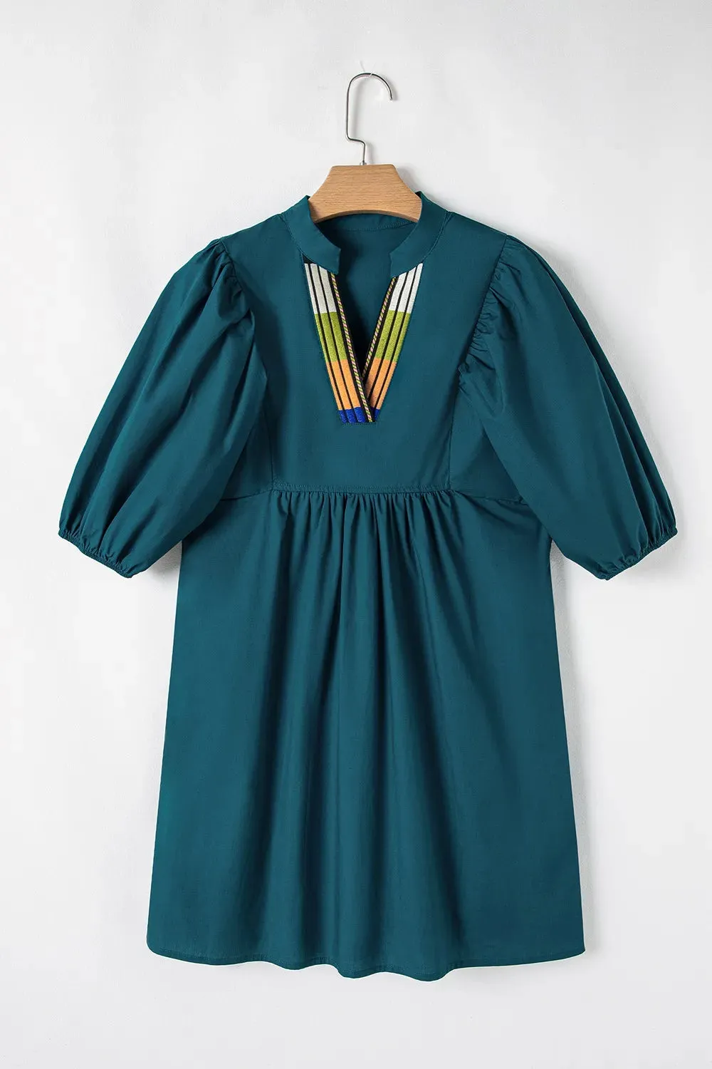 Loose Fit Puff Sleeve Mini Dress sold by Charming Charlie product image thumbnail 4