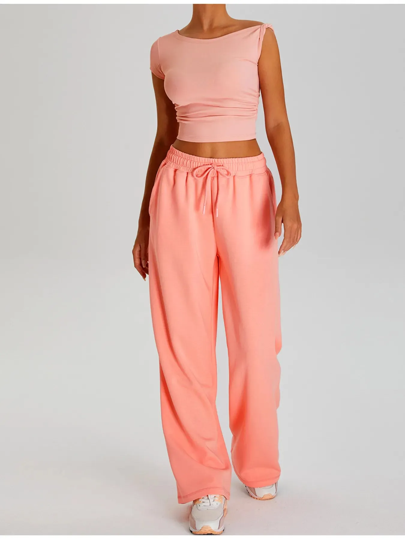 Ruched Side Crop T-Shirt sold by Charming Charlie product image thumbnail 3