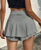 High Waist Layered Ruffle Skort sold by Charming Charlie