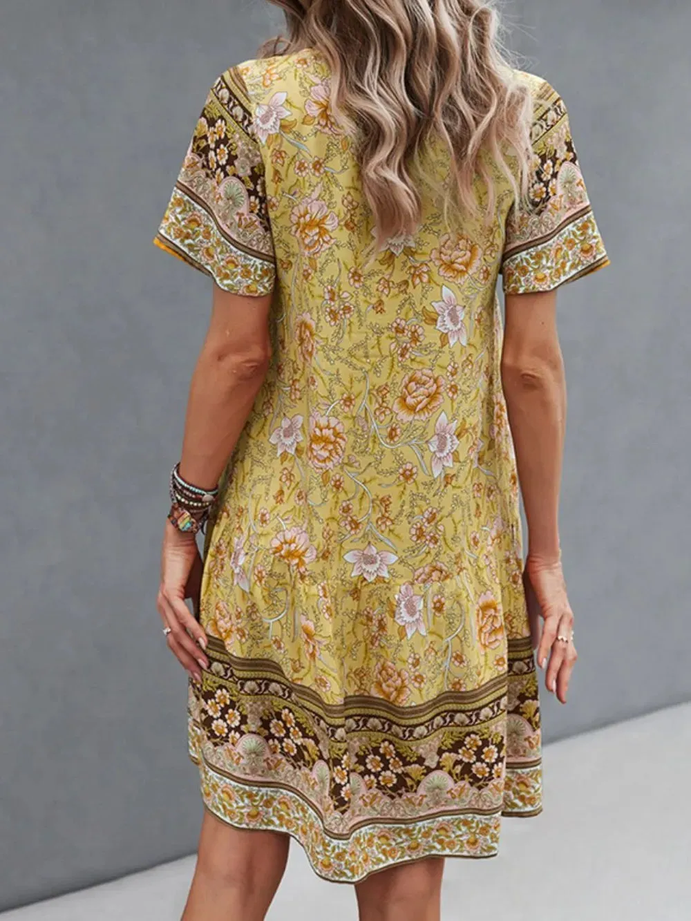 Floral Print V-Neck Summer Dress sold by Charming Charlie product image thumbnail 5