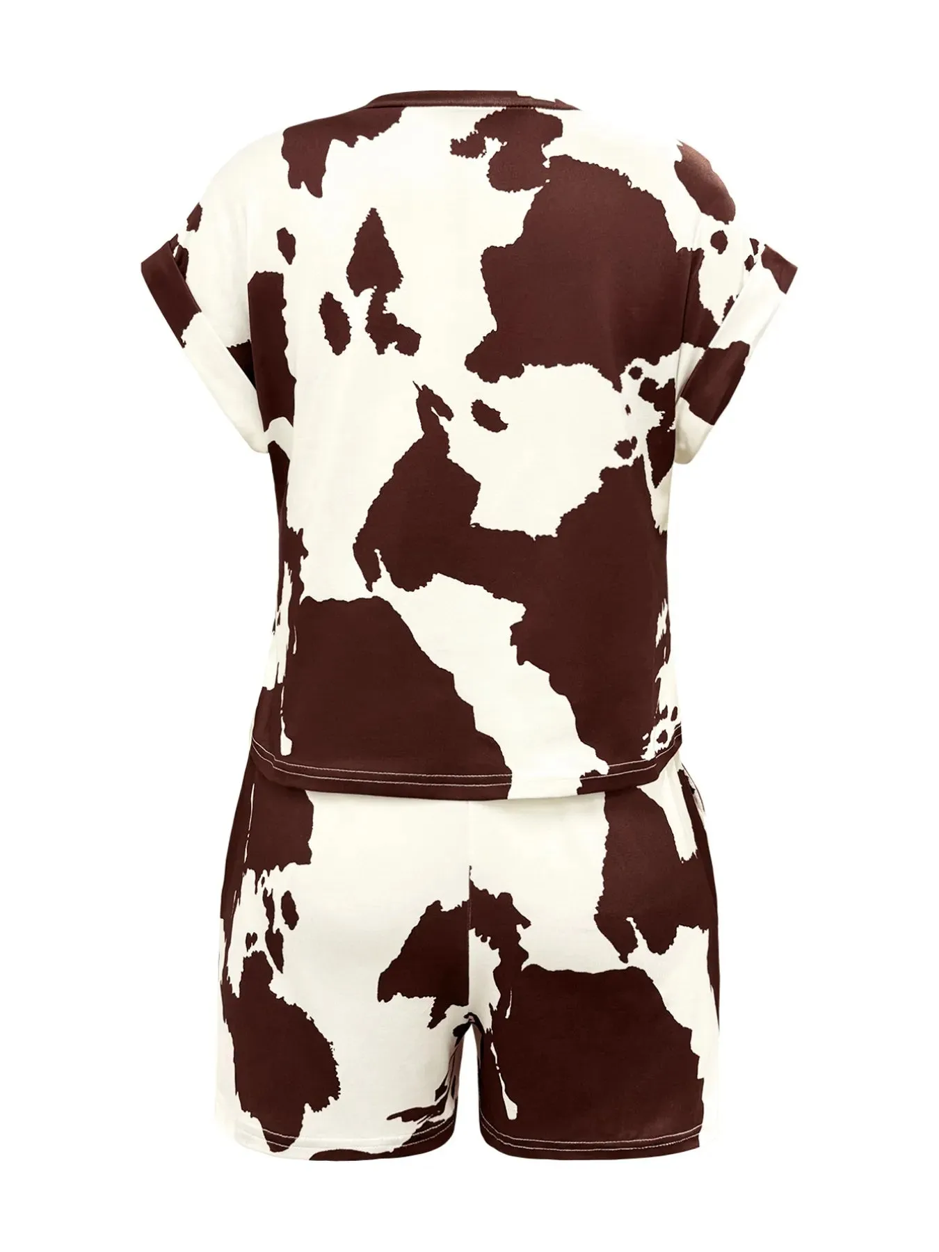 Cow Print T-Shirt and Drawstring Shorts Set sold by Charming Charlie product image thumbnail 5