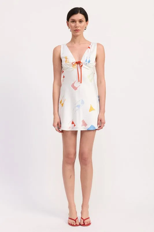 BIKINI PRINT SATIN MINI DRESS sold by Charming Charlie product image thumbnail 5