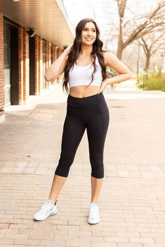 Sleek Pocket Collection - Capri Leggings round 2 sold by Charming Charlie