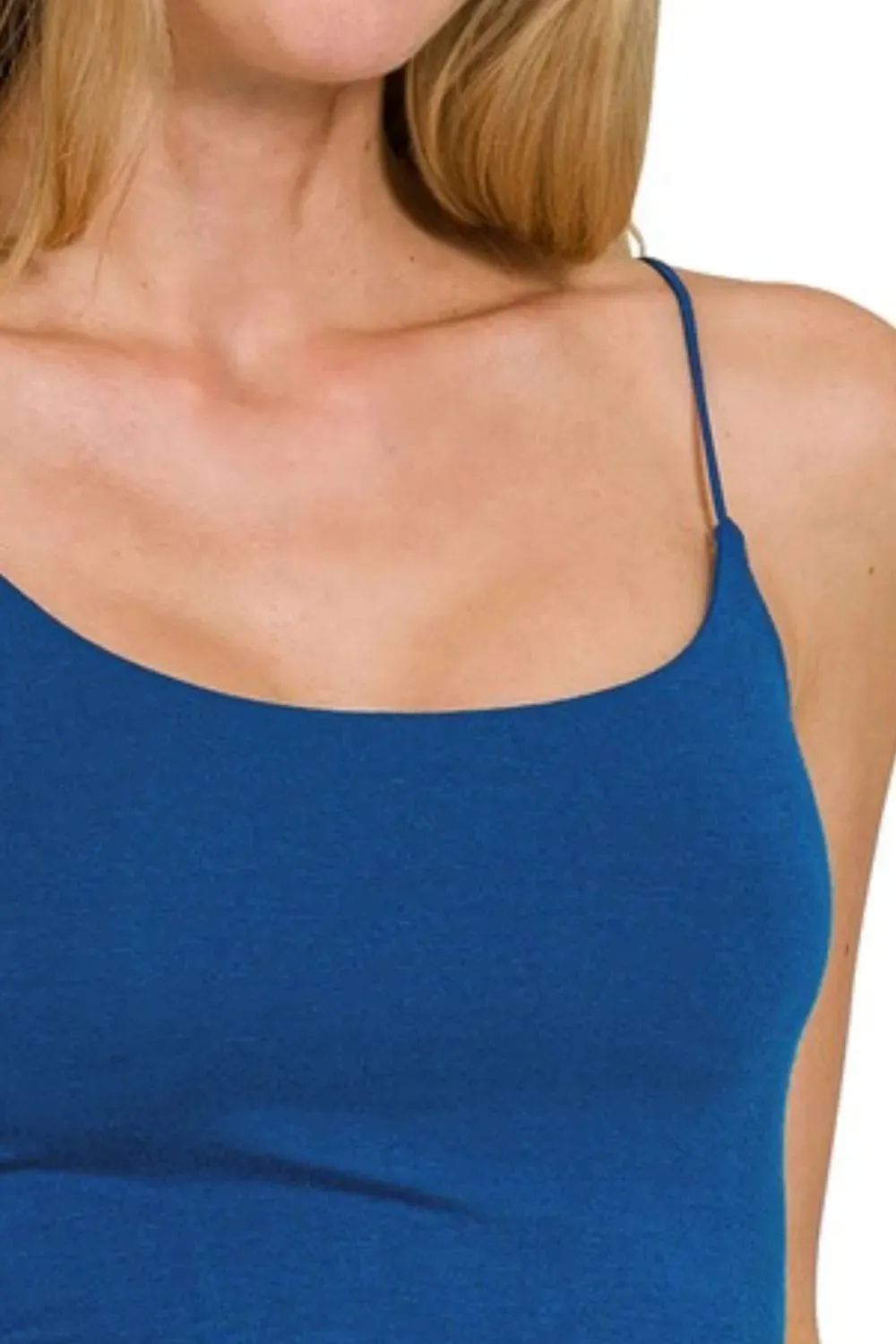 Zenana Double Layered Spaghetti Bra Cami sold by Charming Charlie product image thumbnail 3