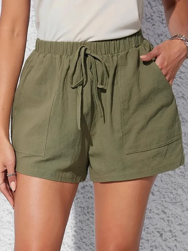 Elastic Waist Shorts with Pockets sold by Charming Charlie