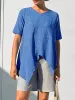 Asymmetric Hem Relaxed Fit T-Shirt sold by Charming Charlie