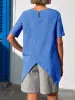 Asymmetric Hem Relaxed Fit T-Shirt sold by Charming Charlie