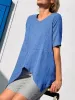 Asymmetric Hem Relaxed Fit T-Shirt sold by Charming Charlie