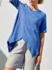 Asymmetric Hem Relaxed Fit T-Shirt sold by Charming Charlie