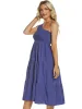 One-Shoulder Tiered Midi Dress with Smocked Bodice sold by Charming Charlie