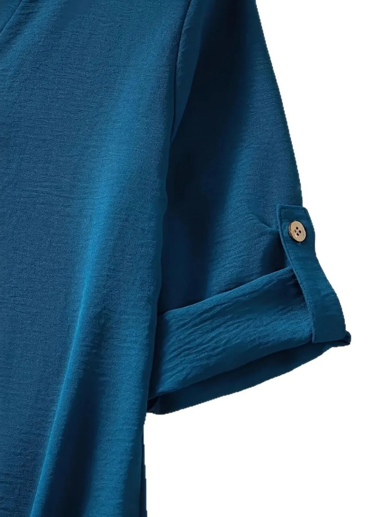 Notched Roll-Tab Sleeves Blouse sold by Charming Charlie product image thumbnail 5