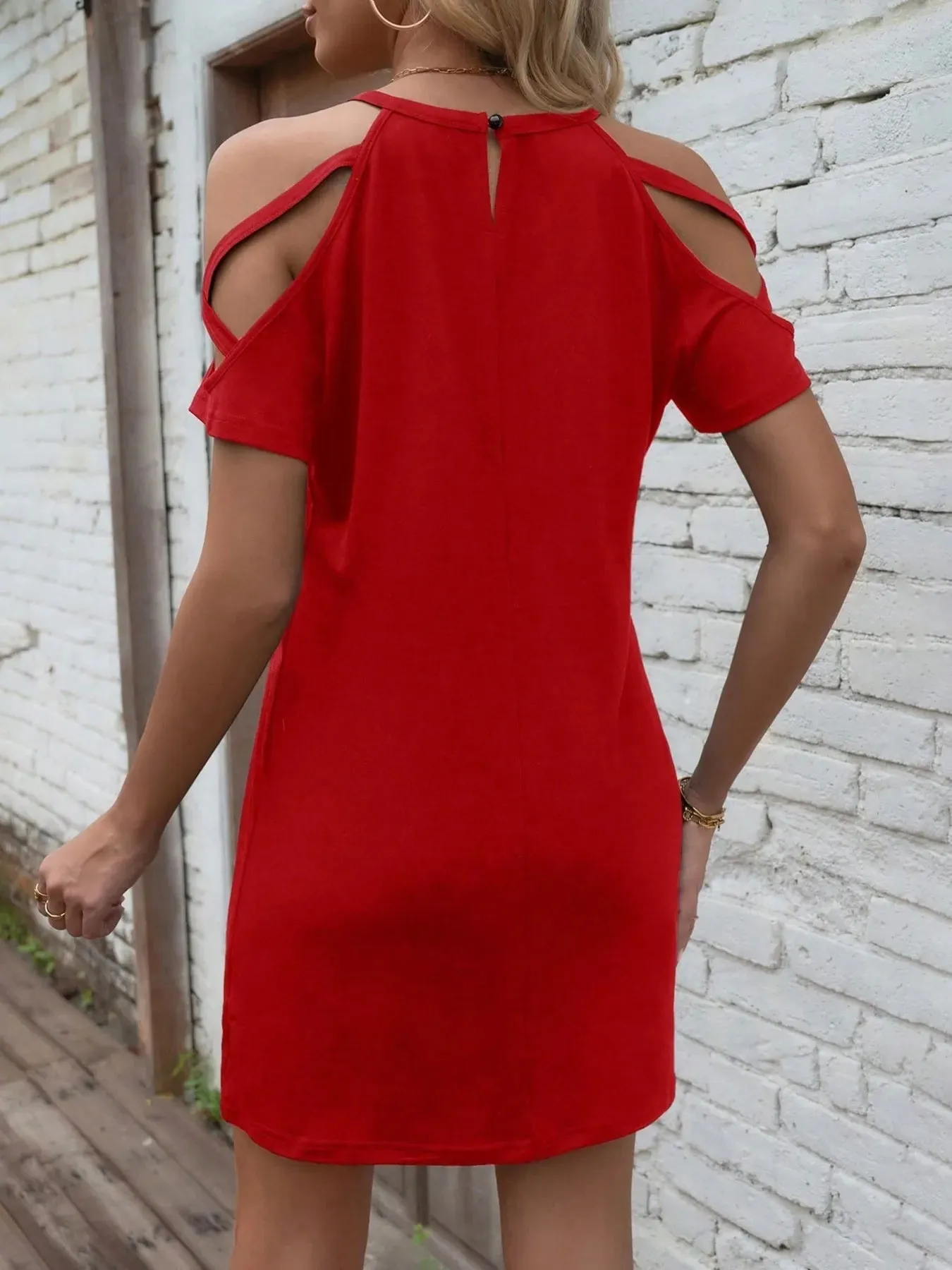 Cold Shoulder Mini Dress sold by Charming Charlie product image thumbnail 2