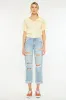 Kancan Mid Rise Distressed Boyfriend Jeans sold by Charming Charlie
