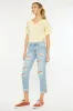 Kancan Mid Rise Distressed Boyfriend Jeans sold by Charming Charlie
