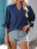 V-Neck Ruffle Sleeve Blouse sold by Charming Charlie