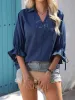 V-Neck Ruffle Sleeve Blouse sold by Charming Charlie
