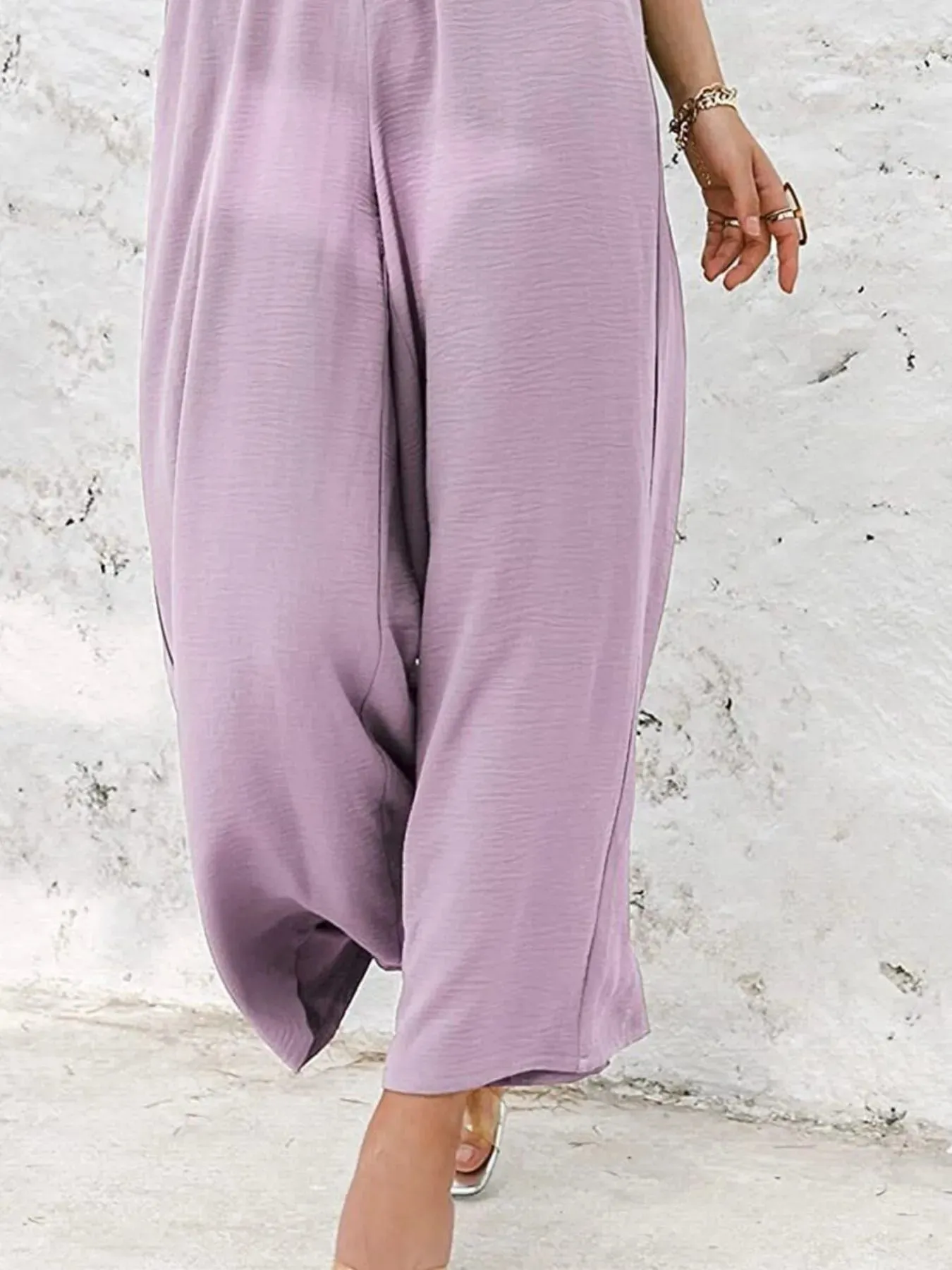 Full Size Wide Leg Pants with Pockets Plus Size sold by Charming Charlie product image thumbnail 3
