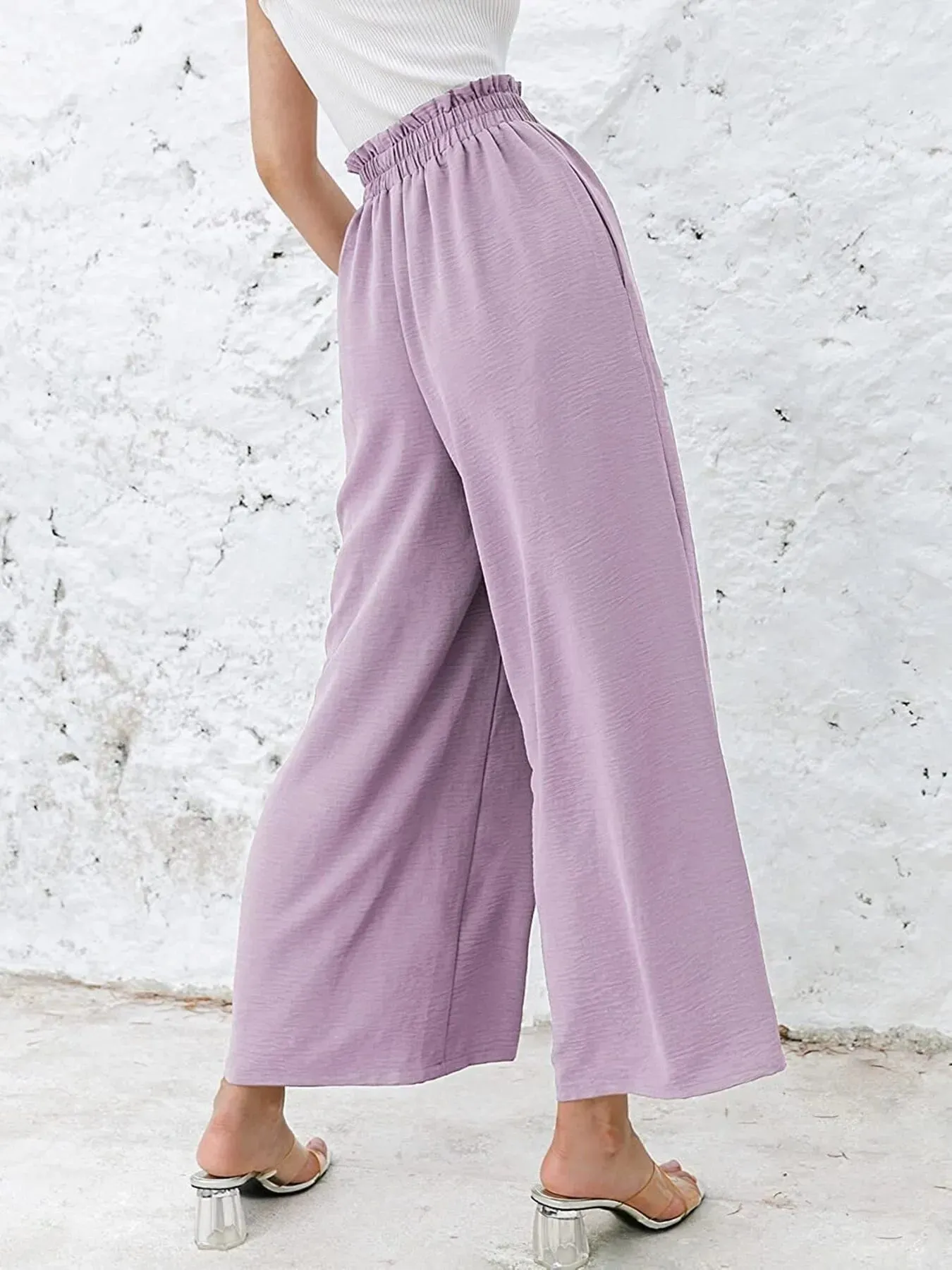 Full Size Wide Leg Pants with Pockets Plus Size sold by Charming Charlie