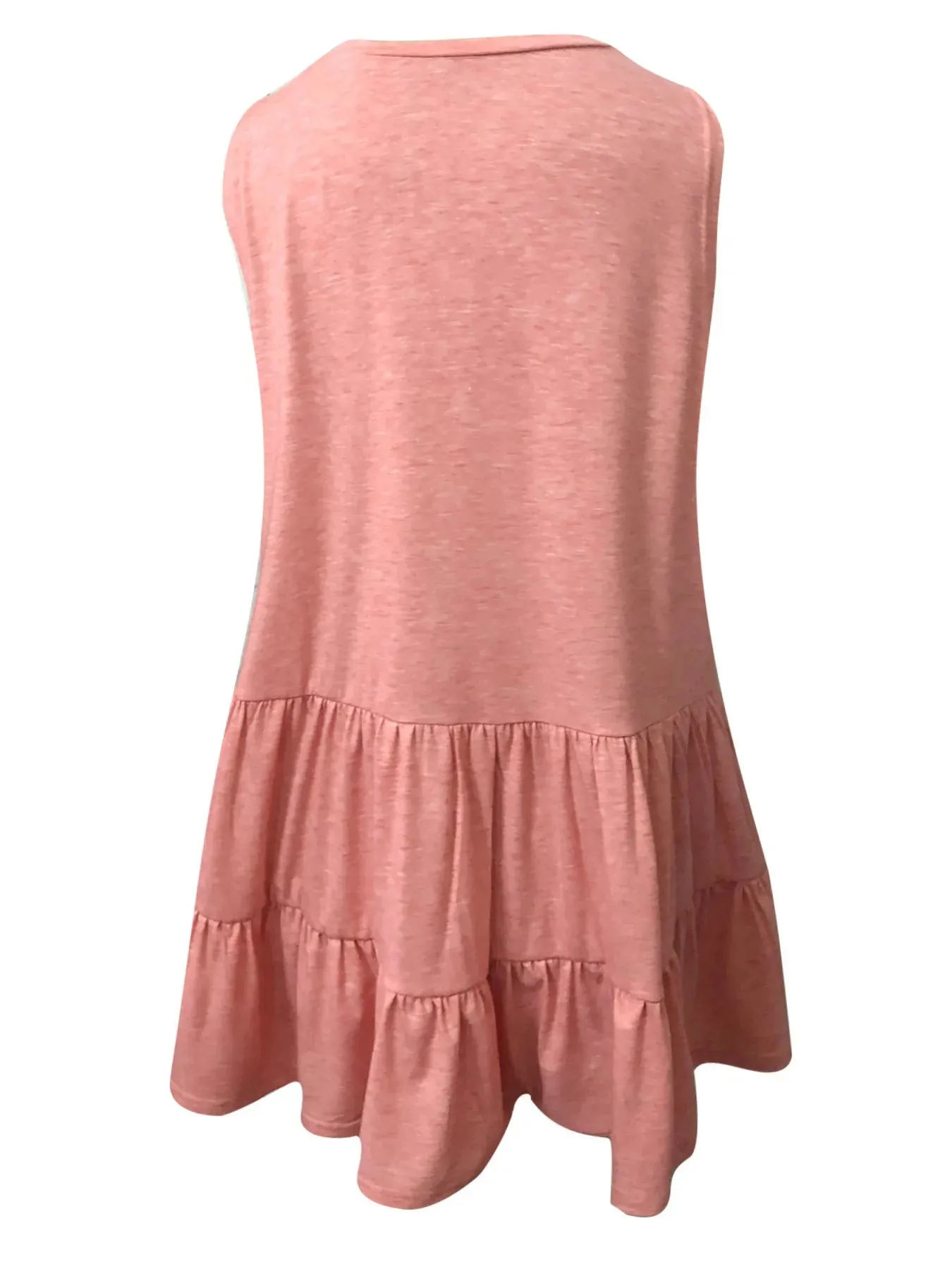 Sleeveless Tiered Ruffle Hem Flowy Tank Top sold by Charming Charlie product image thumbnail 4