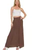 Zenana Woven Crinkle Gauze Long Skirts sold by Charming Charlie