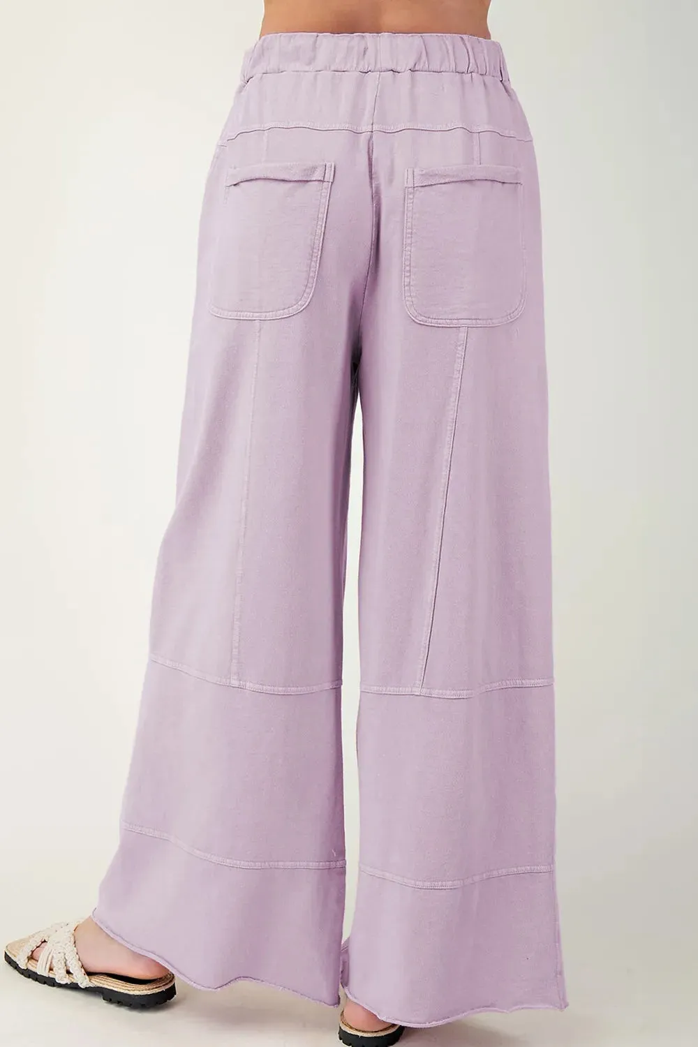 Wide-Leg Cargo Pants with Drawstring Waist sold by Charming Charlie product image thumbnail 3