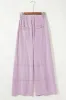 Wide-Leg Cargo Pants with Drawstring Waist sold by Charming Charlie