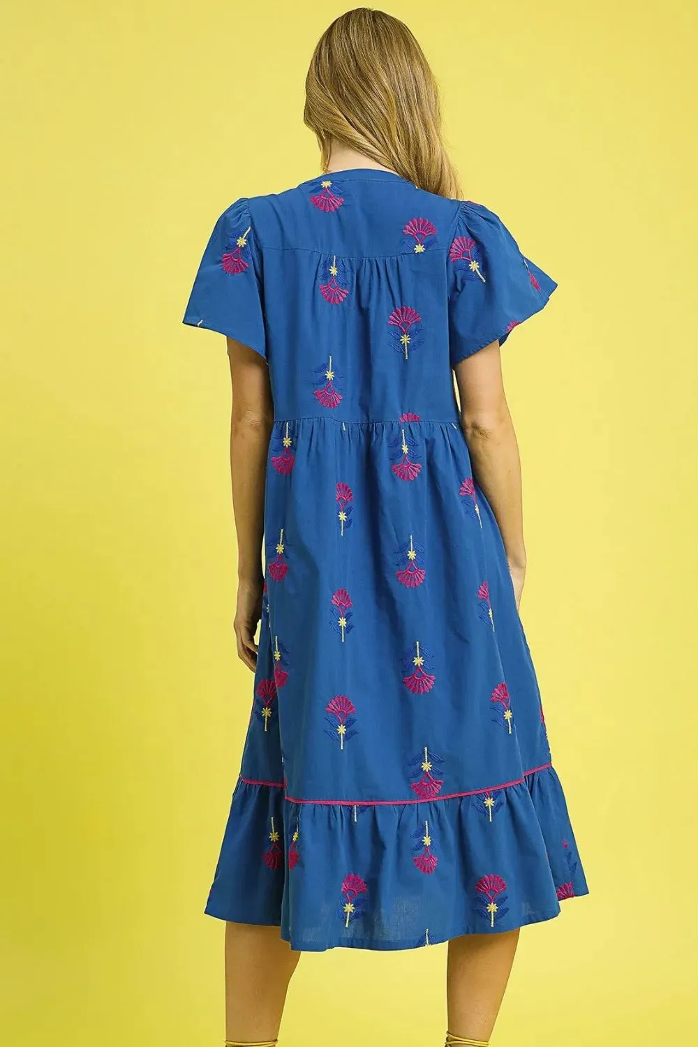 Umgee Embroidered Tiered Midi Dress sold by Charming Charlie product image thumbnail 4