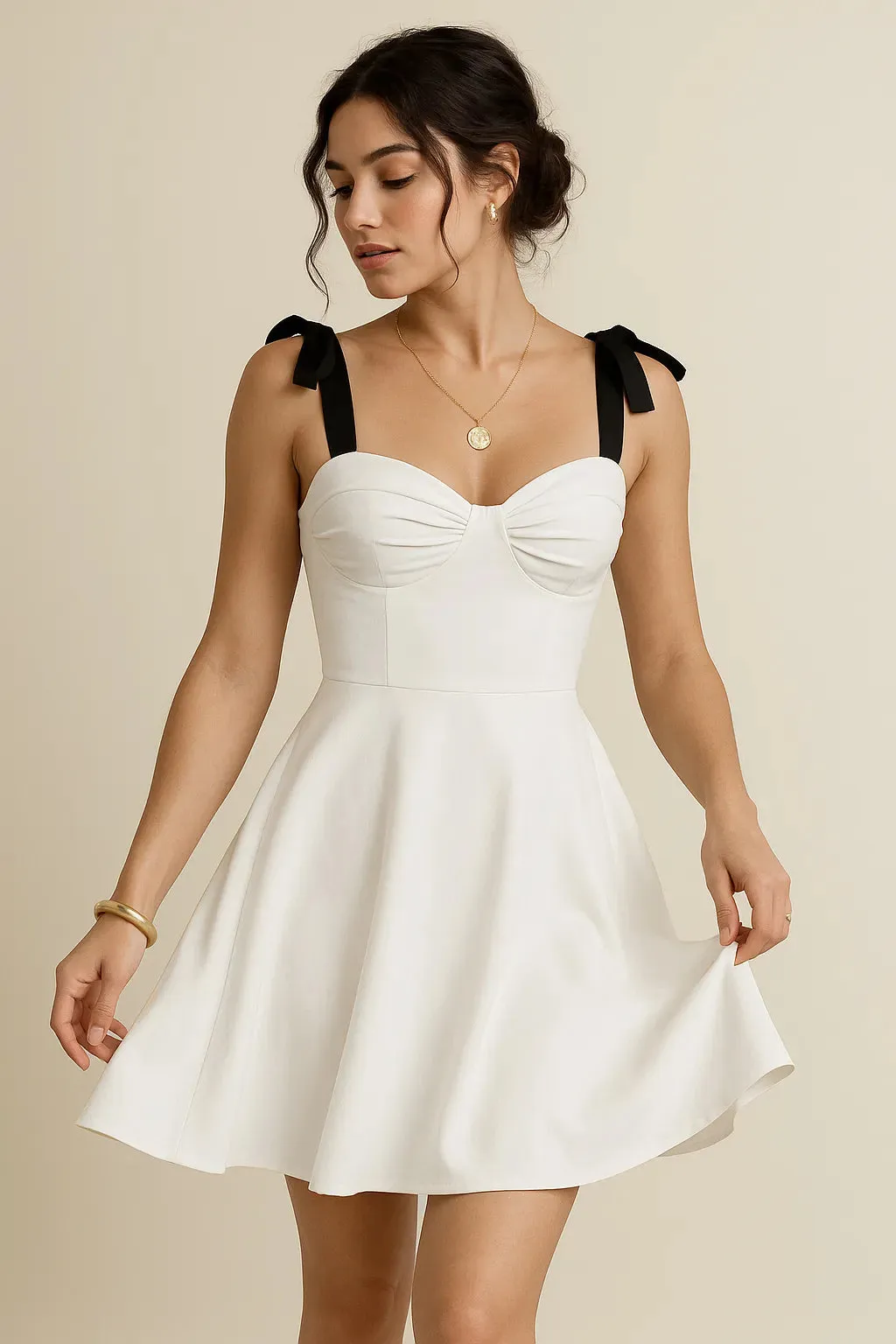 Sweetheart Neck Tie Shoulder Dress sold by Charming Charlie