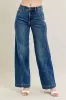 Judy Blue Full Size High Waist Wide Leg Jeans Plus Size sold by Charming Charlie