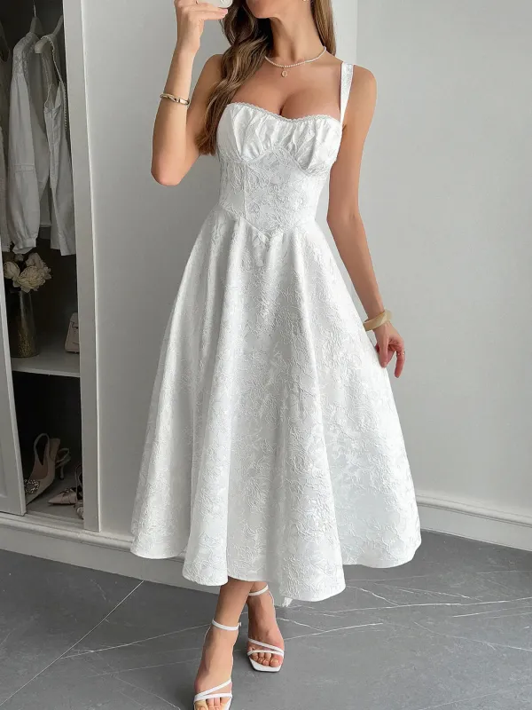Lace-Up Sleeveless Midi Dress sold by Charming Charlie