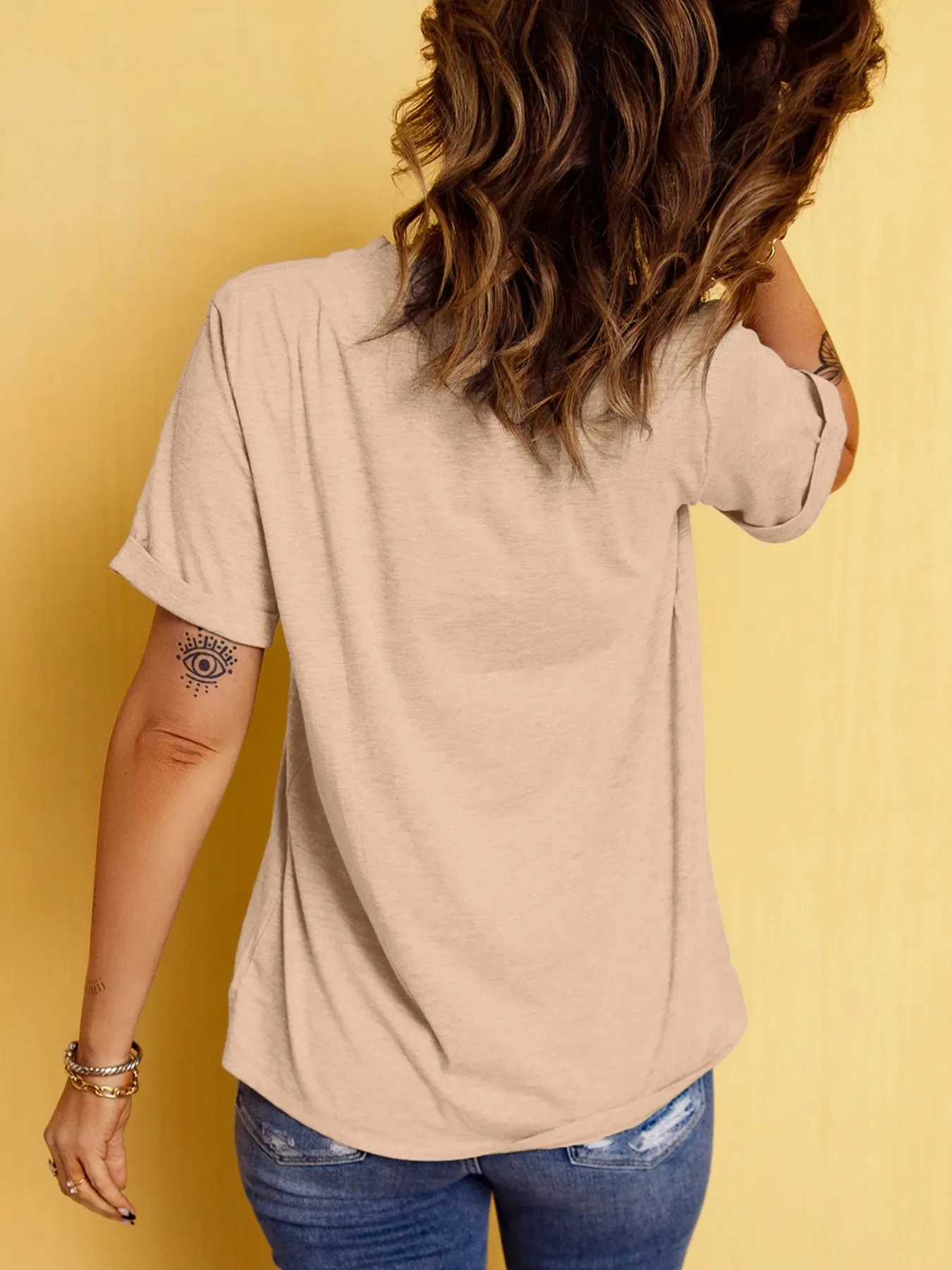 Sequin Horses Patched Casual Crewneck T Shirt sold by Charming Charlie product image thumbnail 5