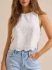 Eyelet Embroidered Scalloped Hem Tank Top sold by Charming Charlie