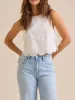 Eyelet Embroidered Scalloped Hem Tank Top sold by Charming Charlie