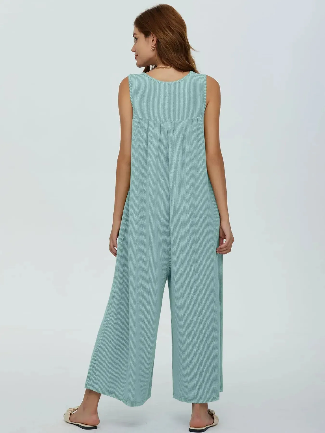 Sleeveless Wide Leg Jumpsuit sold by Charming Charlie product image thumbnail 5
