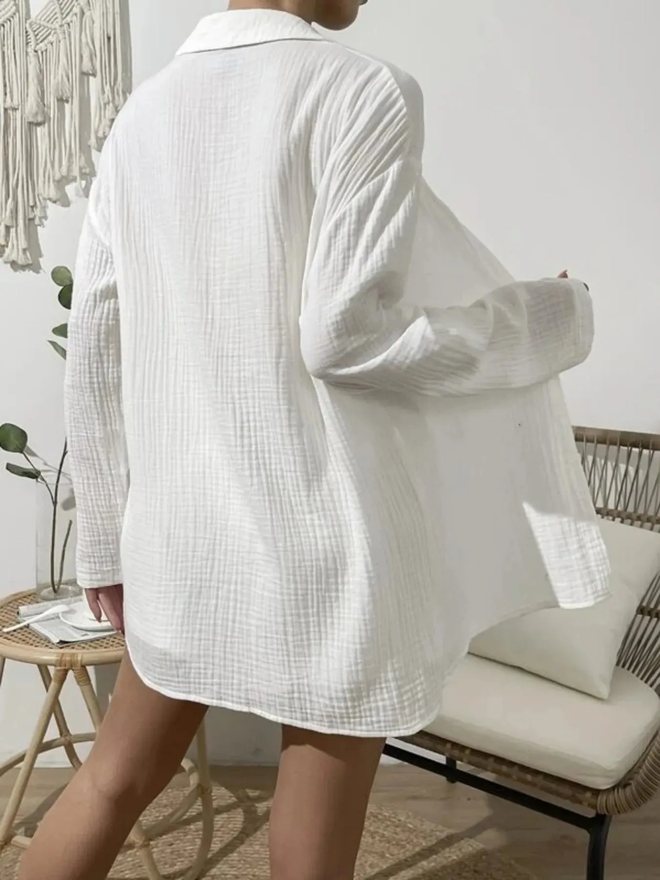 Texture Button Up Shirt and Shorts Set sold by Charming Charlie product image thumbnail 2